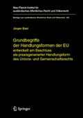 Cover: Grundbegriffe der Handlungsformen der EU - Springer