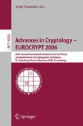 Cover: Advances in Cryptology - EUROCRYPT 2006 - Springer