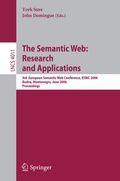 Cover: The Semantic Web: Research and Applications - Springer