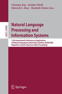 Abbildung von: Natural Language Processing and Information Systems - Springer