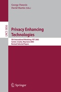 Cover: Privacy Enhancing Technologies - Springer