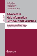 Cover: Advances in XML Information Retrieval and Evaluation - Springer