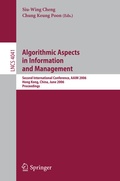 Cover: Algorithmic Aspects in Information and Management - Springer