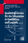Cover: Qualit&auml;tskriterien f&uuml;r die Simulation in Produktion und Logistik - Springer