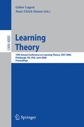 Cover: Learning Theory - Springer