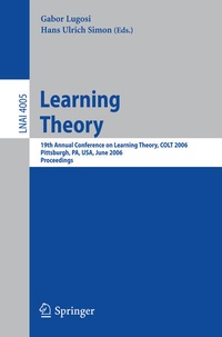 Enlarge image Cover: Learning Theory - Springer