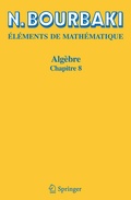 Cover: Alg&egrave;bre - Springer