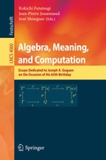 Cover: Algebra, Meaning, and Computation - Springer