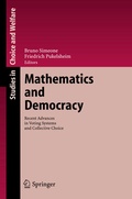 Cover: Mathematics and Democracy - Springer