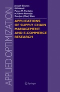 Cover: Applications of Supply Chain Management and E-Commerce Research - Springer