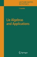 Cover: Lie Algebras and Applications - Springer