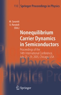 Abbildung von: Nonequilibrium Carrier Dynamics in Semiconductors - Springer