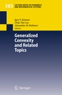 Cover: Generalized Convexity and Related Topics - Springer