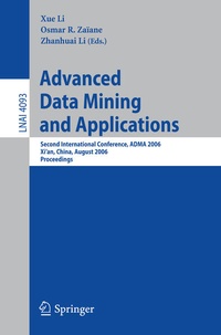 Enlarge image Cover: Advanced Data Mining and Applications - Springer