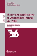 Cover: Theory and Applications of Satisfiability Testing - SAT 2006 - Springer