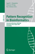 Cover: Pattern Recognition in Bioinformatics - Springer