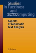 Cover: Aspects of Automatic Text Analysis - Springer