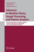 Cover: Advances in Machine Vision, Image Processing, and Pattern Analysis - Springer