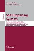 Cover: Self-Organizing Systems - Springer