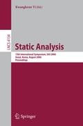 Cover: Static Analysis - Springer