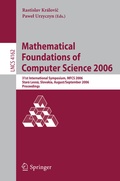 Cover: Mathematical Foundations of Computer Science 2006 - Springer
