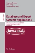 Cover: Database and Expert Systems Applications - Springer