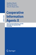 Cover: Cooperative Information Agents X - Springer