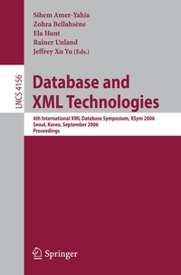 Enlarge image Cover: Database and XML Technologies - Springer