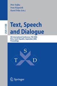 Abbildung von: Text, Speech and Dialogue - Springer