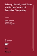 Cover: Privacy, Security and Trust within the Context of Pervasive Computing - Springer