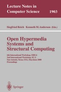 Cover: Open Hypermedia Systems and Structural Computing - Springer