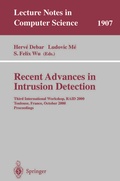 Cover: Recent Advances in Intrusion Detection - Springer