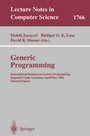 Cover: Generic Programming - Springer