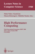 Cover: High Performance Computing - Springer