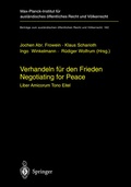 Cover: Verhandeln f&uuml;r den Frieden - Negotiating for Peace - Springer