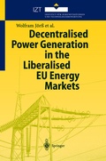 Cover: Decentralised Power Generation in the Liberalised EU Energy Markets - Springer