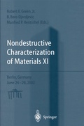Cover: Nondestructive Characterization of Materials XI - Springer