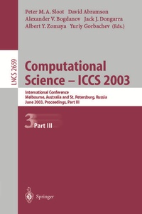 Enlarge image Cover: Computational Science - ICCS 2003 - Springer
