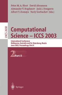 Enlarge image Cover: Computational Science - ICCS 2003 - Springer