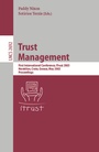 Cover: Trust Management - Springer
