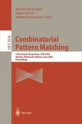 Cover: Combinatorial Pattern Matching - Springer