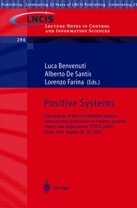 Enlarge image Cover: Positive Systems: Theory and Applications - Springer