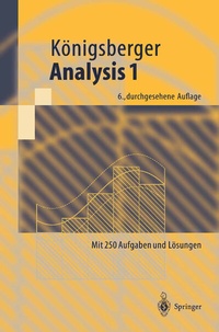 Abbildung von: Analysis 1 - Springer