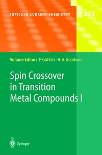 Abbildung von: Spin Crossover in Transition Metal Compounds I - Springer