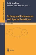 Bild: Orthogonal Polynomials and Special Functions - Springer