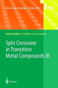Abbildung von: Spin Crossover in Transition Metal Compounds III - Springer