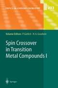 Cover: Spin Crossover in Transition Metal Compounds I - Springer