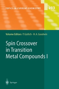 Enlarge image Cover: Spin Crossover in Transition Metal Compounds I - Springer