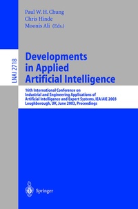 Enlarge image Cover: Developments in Applied Artificial Intelligence - Springer