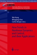 Cover: New Trends in Nonlinear Dynamics and Control, and their Applications - Springer